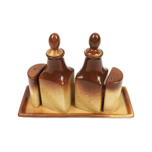 Set De Salero Y Pimentero De Cerámica