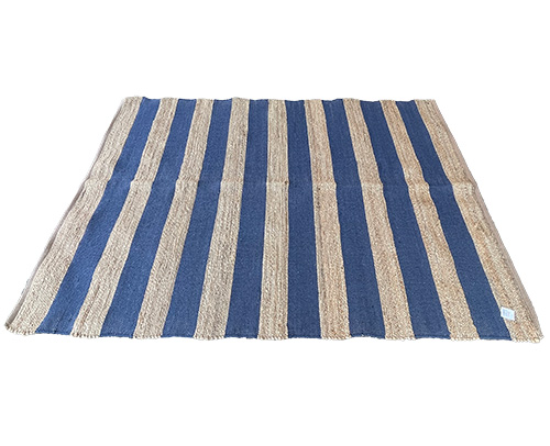 Alfombras De Yute Y Algodón 170x240 Azul 4037