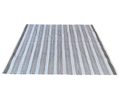 Alfombras De Yute Y Algodón 170x240 Natural-Blanco