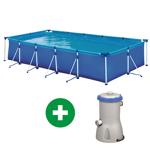 Combo Piscina Premium 7600lt Bomba 3028lt/h