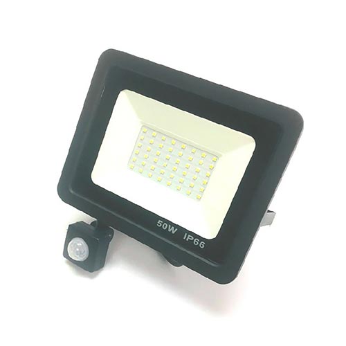 Foco Reflector Led Con Sensor De Luz 50W