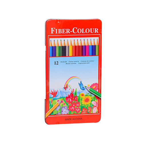 Lápices De Colores 12 Unidades Caja Metálica