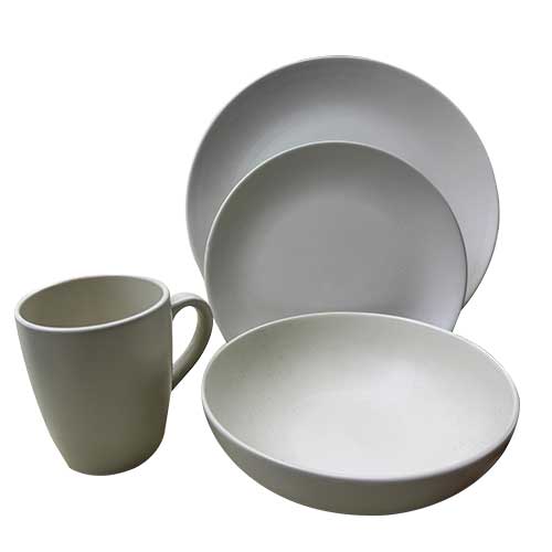 Juego De Vajilla 16 Piezas Crema