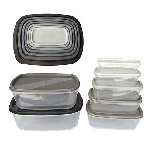 Set de 7 Viandas Rectangulares