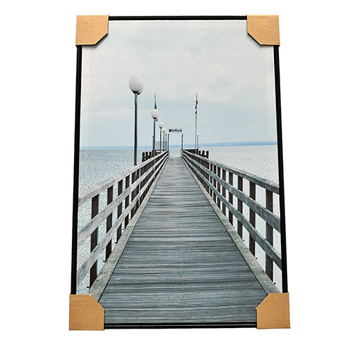 Cuadro Decorativo 40x60 Muelle Marco Negro