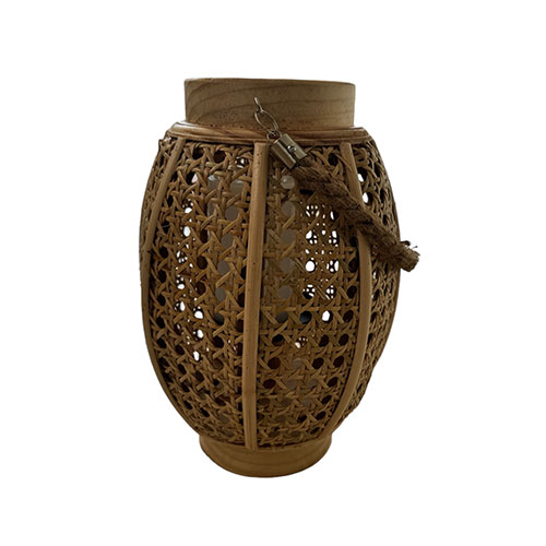 Fanal Madera Rattan 18x25cm