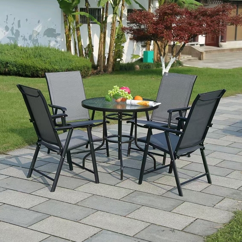 Juego Jardín Denia Negro 5 Piezas JGX-067B