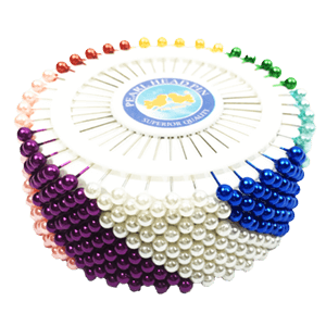 Alfileres De Cabeza Redonda Pack 12 Ruedas Colores