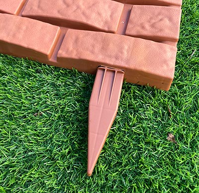 Cerca Plástica Set 4 Piezas Color Marrón