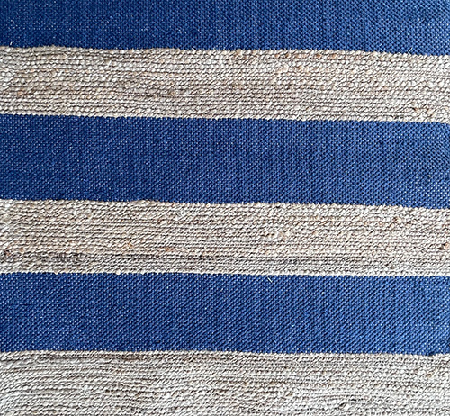 Alfombras De Yute Y Algodón 150x200 Azul 4037