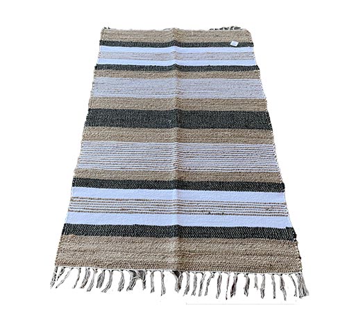 Alfombras De Yute Y Algodón 100x150 Negro 4069