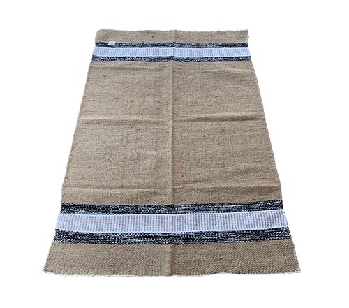 Alfombras De Yute Y Algodón 100x150 Negro 4322
