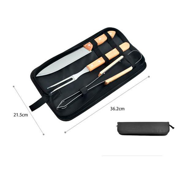 Set Parrillero 3 Piezas Estuche NBQT3-A