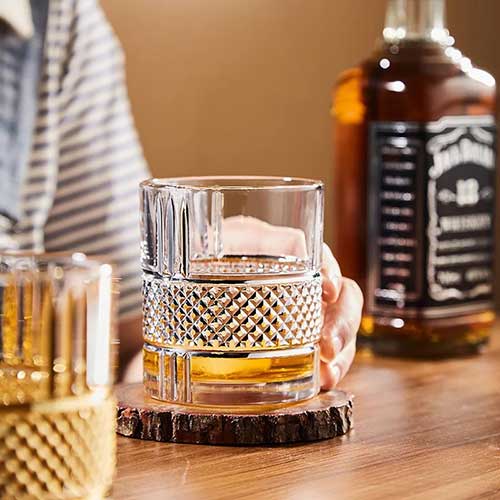 Vasos De Vidrio Corto x6 Grabado