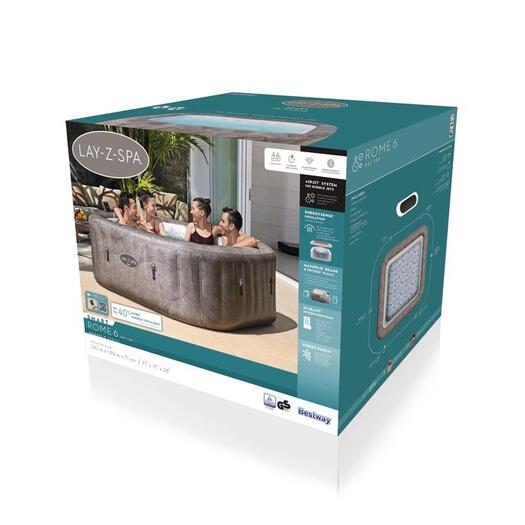 Lay-Z-Spa 6001K Rome Bestway 6P 840Lt 180x180x71