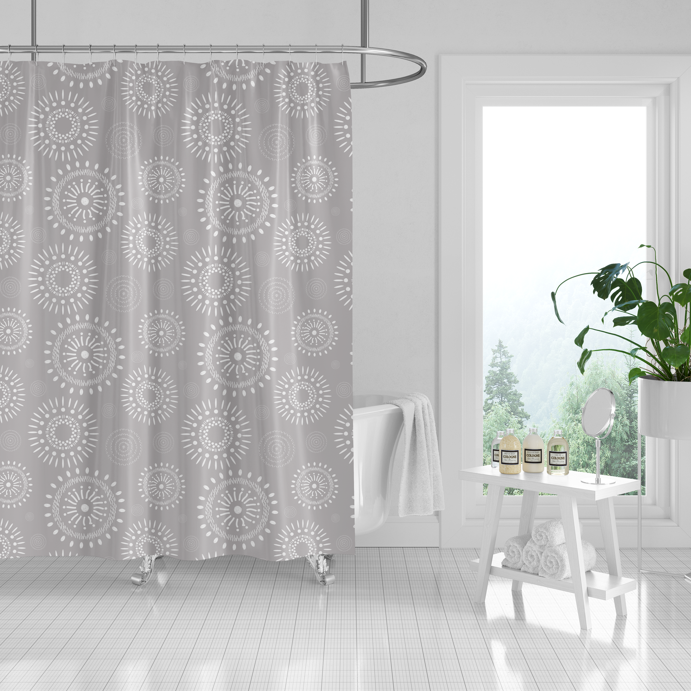 Cortinas Para Baño De Poliéster 180x180