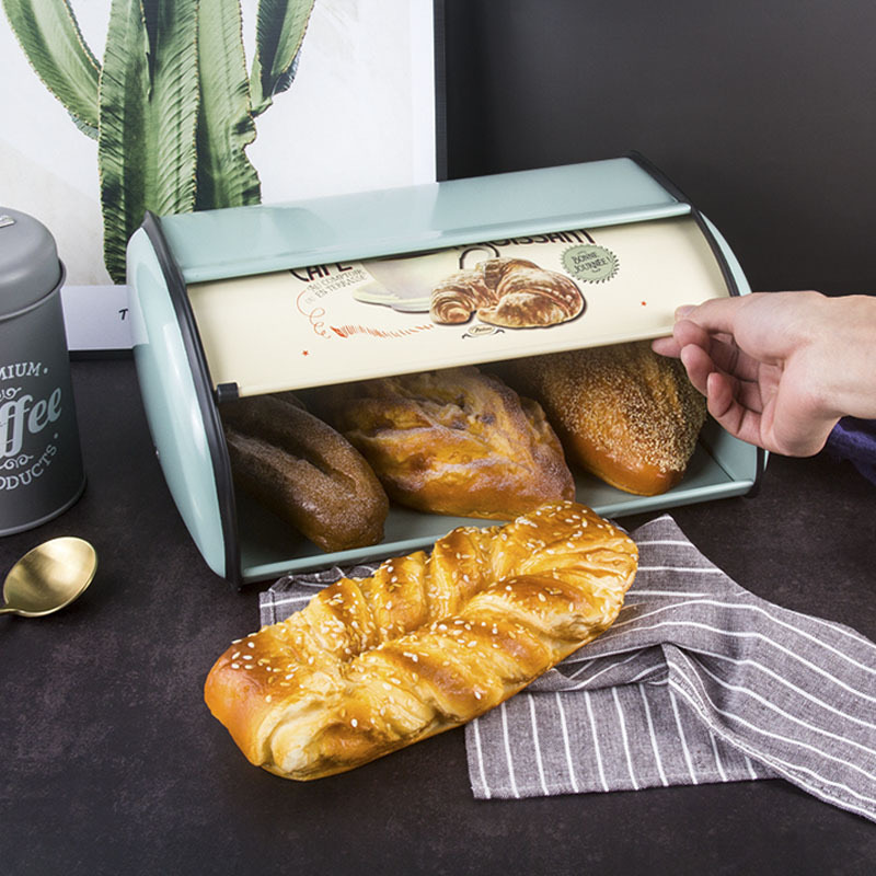 Panera Metálica Vintage Estampada Croissant