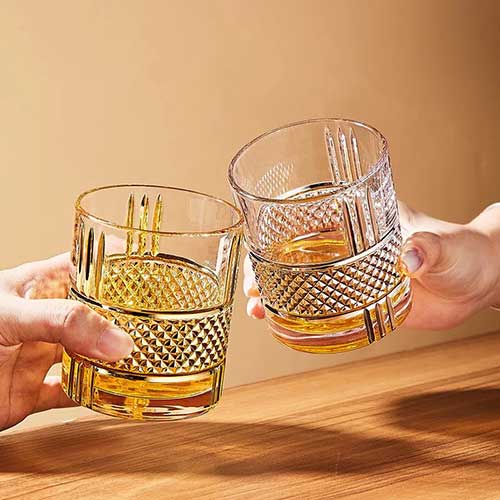 Vasos De Vidrio Corto x6 Grabado