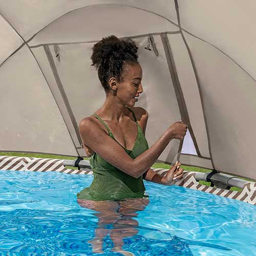 Piscina Estructural 11.133Lt Bestway Con Toldo