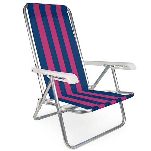 Sillas Playeras 4 Posiciones Aluminio Mor