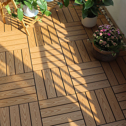 Baldosas Deck WPC 30x30cm Madera Para Exterior