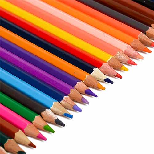 Lápices De Colores 24 Unidades Caja Cartón