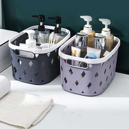 Canasto Organizador Calado Rombos 30.5x19.6x16.5cm