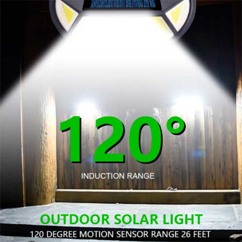 Aplique Luz Pared Interior Exterior Panel Solar