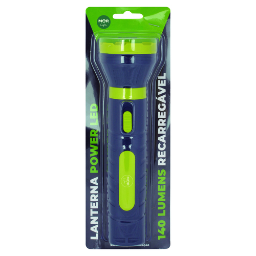 Linterna LED Recargable 4V 6,5x23,5cm Mor 9182