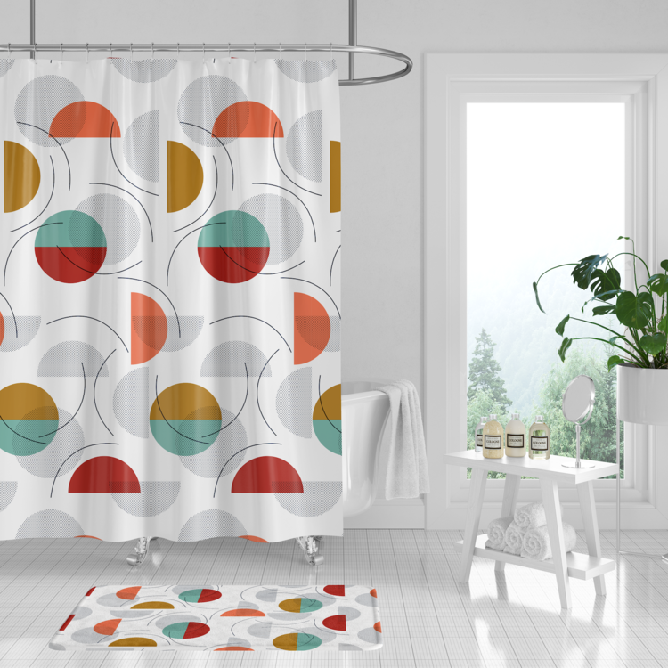 Cortinas Para Baño De Poliéster 180x180