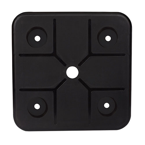 Mesa Plástica Auxiliar Con Porta Vasos Mor 51x51