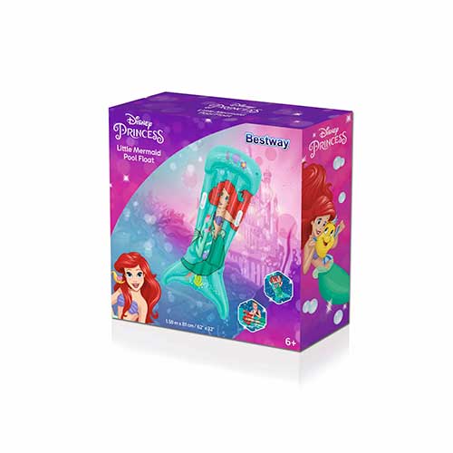 Colchoneta Inflable La Sirenita +6 Bestway