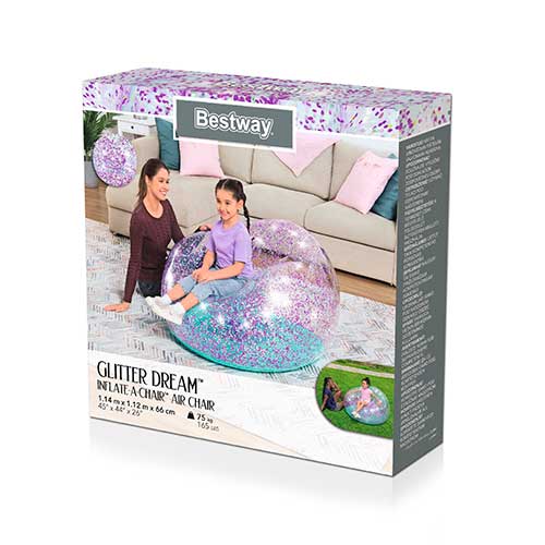 Puff Inflable Glitter Dream +6 Bestway 75115