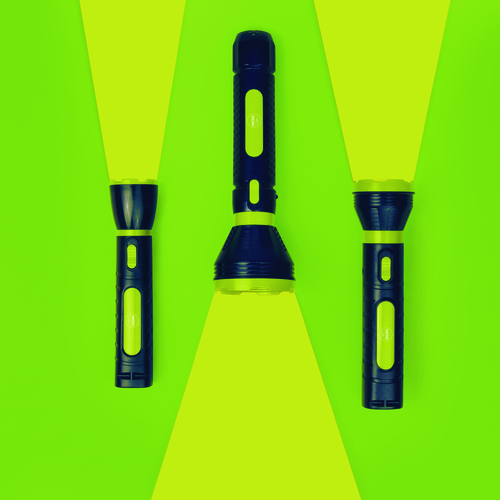 Linterna LED Recargable 4V 5x21cm Mor 9181