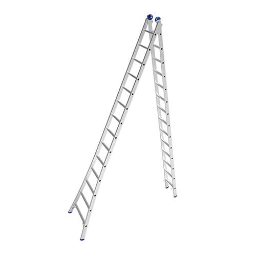 Escaleras Extensibles 2x14 Escalones Aluminio Mor