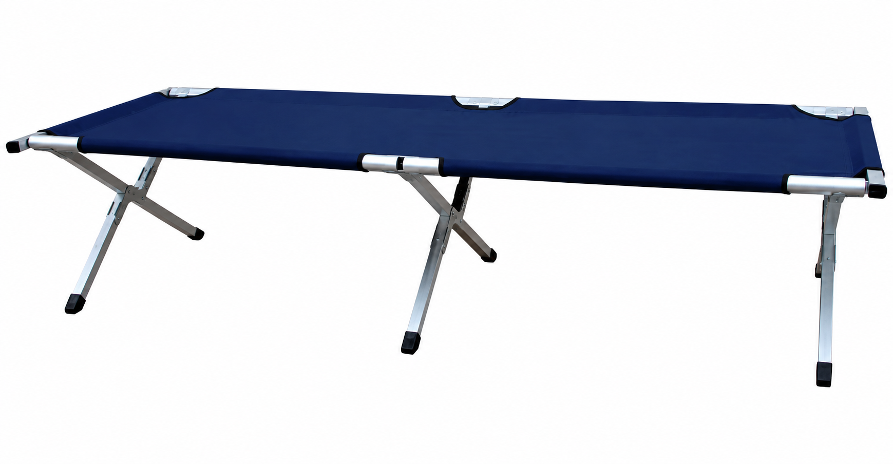 Catre Cama Para Camping Color Azul Aluminio