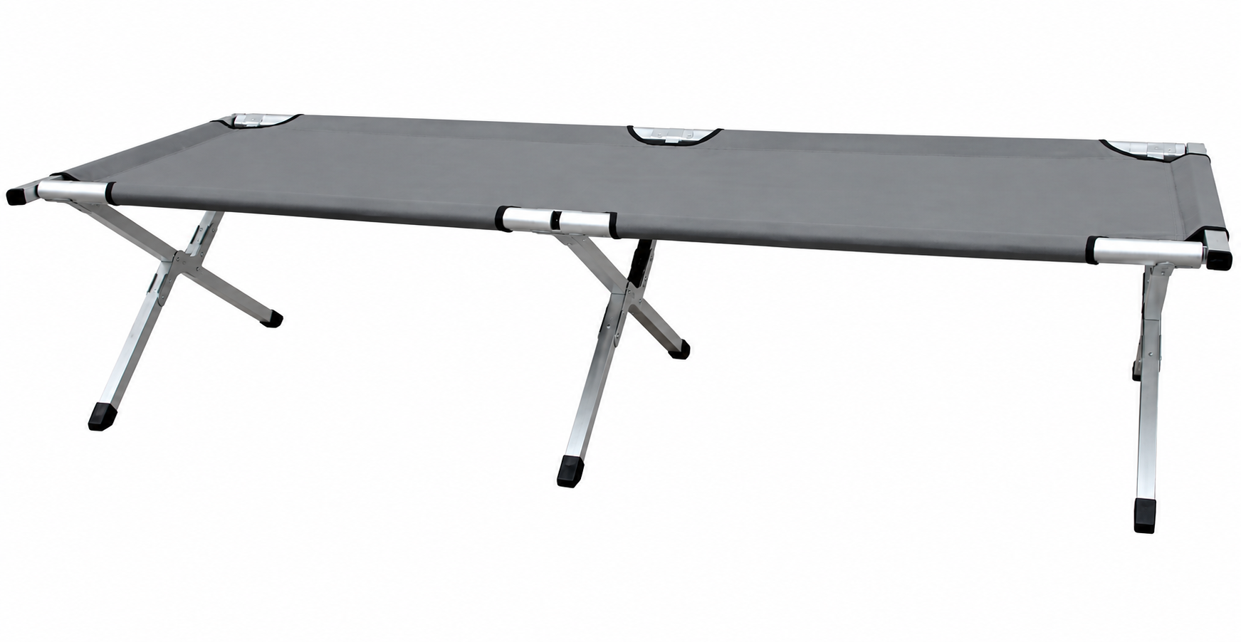 Catre Cama Para Camping Color Gris Aluminio