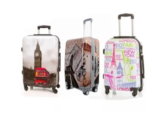 Set De Valijas ABS Estampadas 3 Piezas