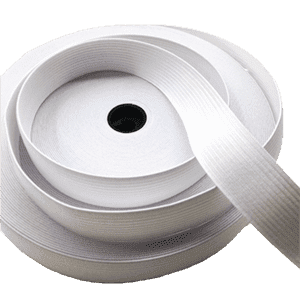 Elástico Industrial 2,5cm Blanco x Mt.