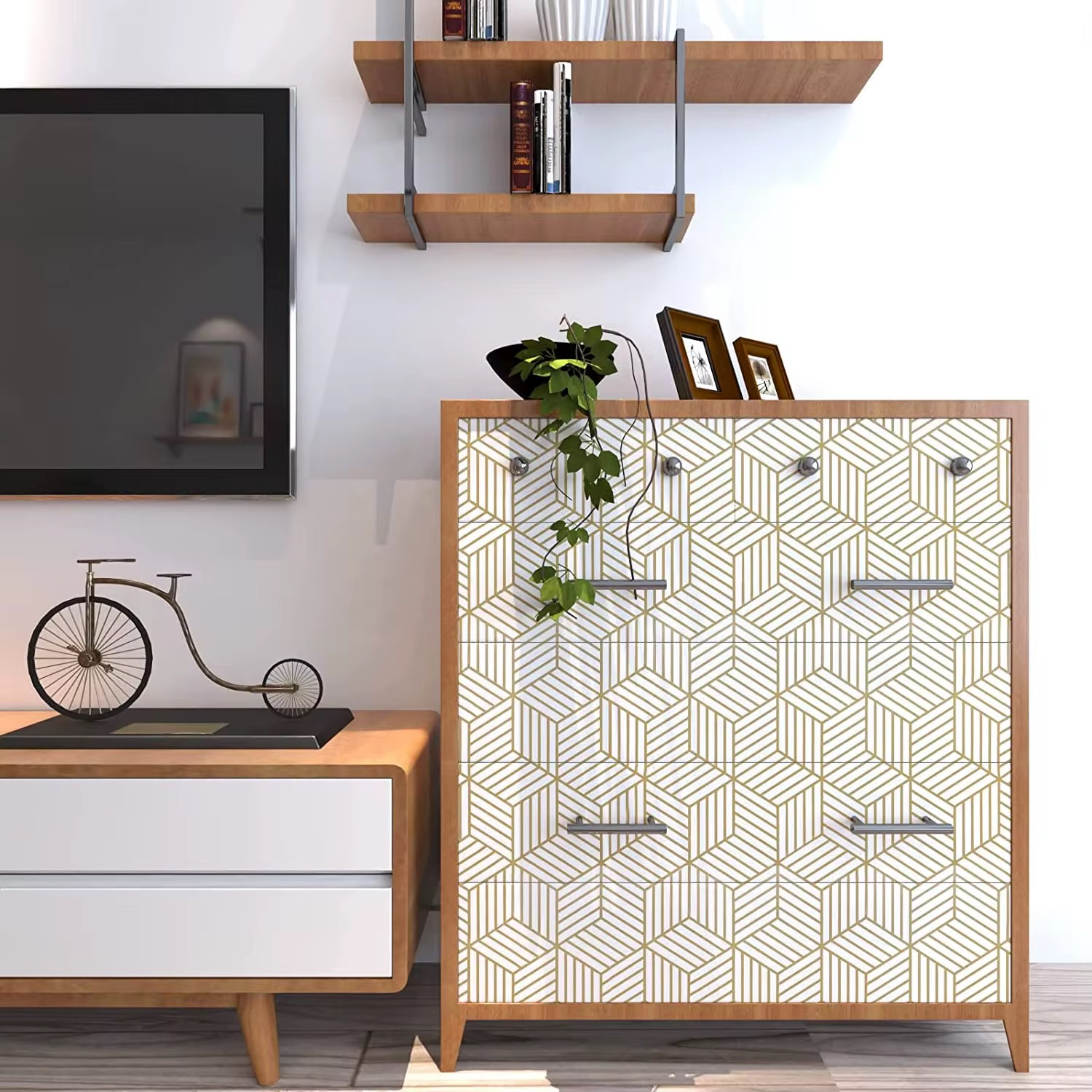 Papel Adhesivo 45cm 10mt PVC Decoración