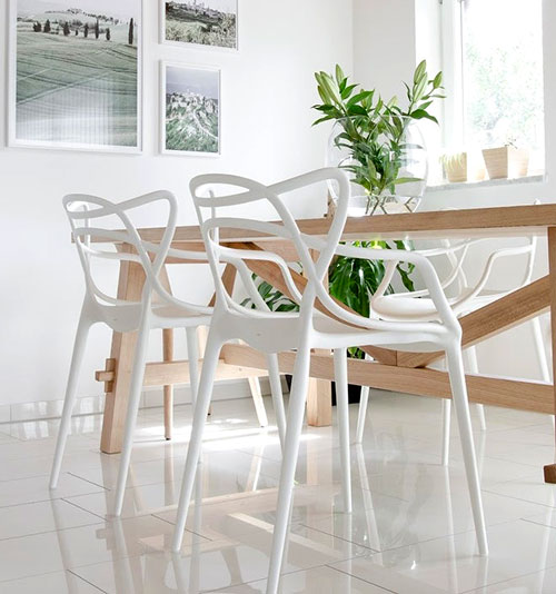 Silla Resina Alessia Color Blanco