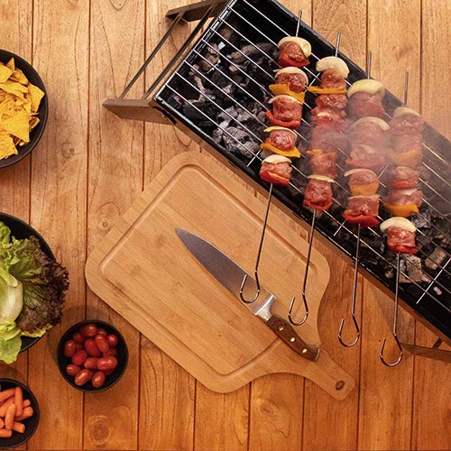 Set De Espetones Simples 6 Piezas Pinchos Parrilla