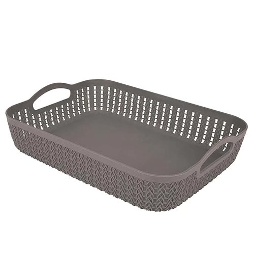 Canasto Organizador Rectangular Bajo Grande Mor