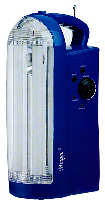 Linternas Con Radio FM 2 Tubos 6W