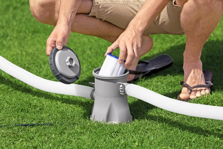 Bomba Con Filtro 1249Lt/Hora Piscinas Bestway