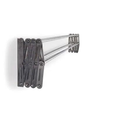 Tendedero De Pared Aluminio 1Mt. 6037 Mor