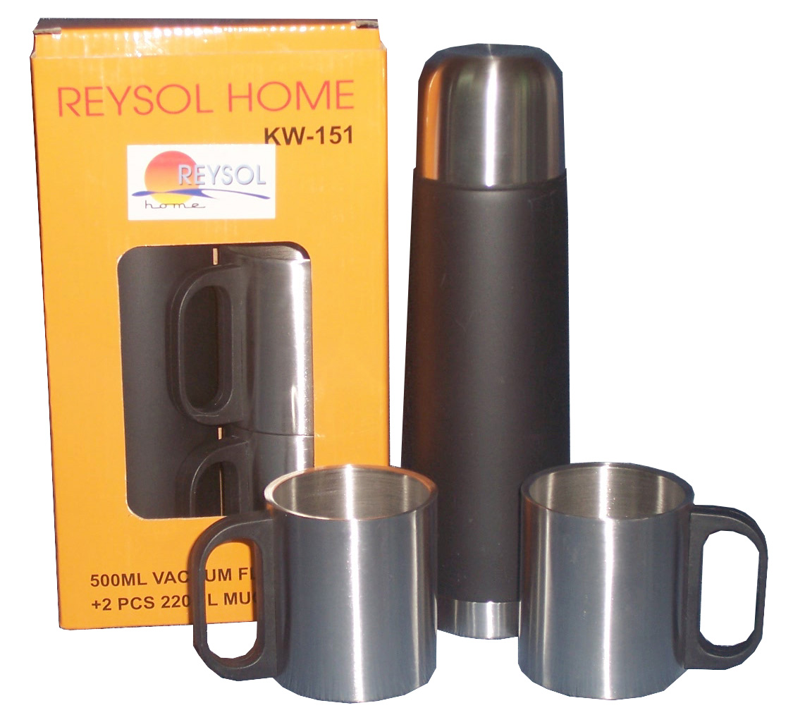 Termos 1/2Lt. Set Con 2 Tazas 220ml