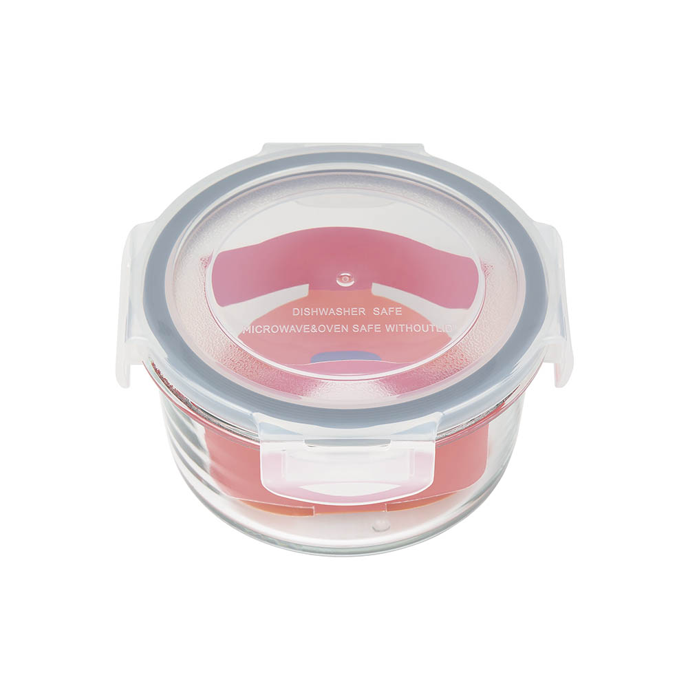 Viandas Pote Redondo 420Ml. Mor