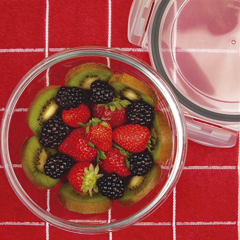 Viandas Pote Redondo 800Ml. Mor