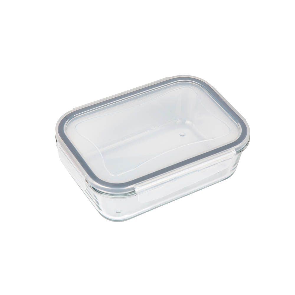 Viandas Pote Rectangular De Vidrio 1.70Lt. Mor